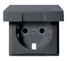 Плата Merten центральная с креп. для мех. розетки SCHUKO антрацит SchE MTN2340-0414