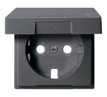 Плата Merten центральная с креп. для мех. розетки SCHUKO антрацит SchE MTN2341-0414