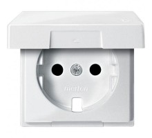 Плата Merten центральная с креп. для мех. розетки SCHUKO бел. SchE MTN2340-0319