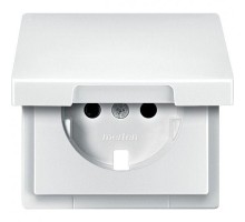 Плата Merten центральная с креп. для мех. розетки SCHUKO бел. SchE MTN2340-4019