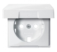 Плата Merten центральная с креп. для мех. розетки SCHUKO бел. SchE MTN2341-0319