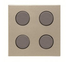 Плата центральная SR-4-N2CV 4-кноп. free@home Zenit шампань ABB 2CLA222640N1902