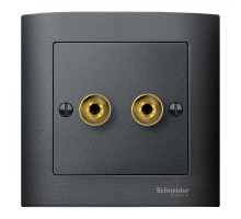 Плата центральная с разъемами HIGH-END Merten антрацит SchE MTN469314