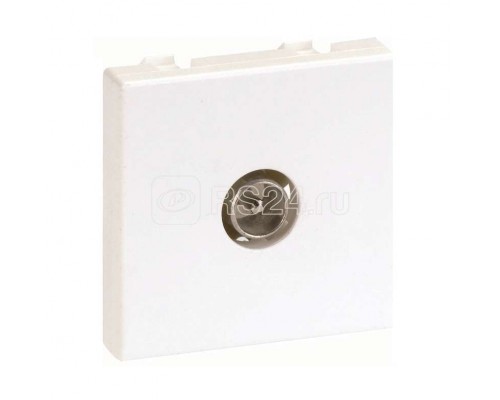 Плата с TV разъемом папа под винт 45х45мм Simon Connect графит K120A-14