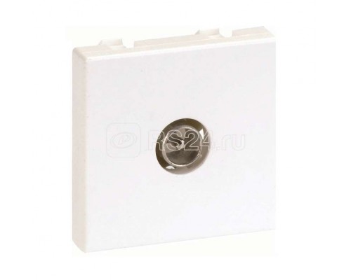 Плата с TV разъемом папа под винт 45х45мм бел. Simon Connect K120A-9