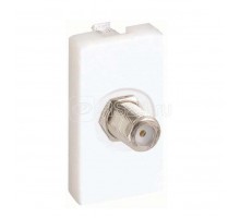 Плата с разъемом SAT мама пайка 22.5х45мм алюм. Simon Connect K102C-8