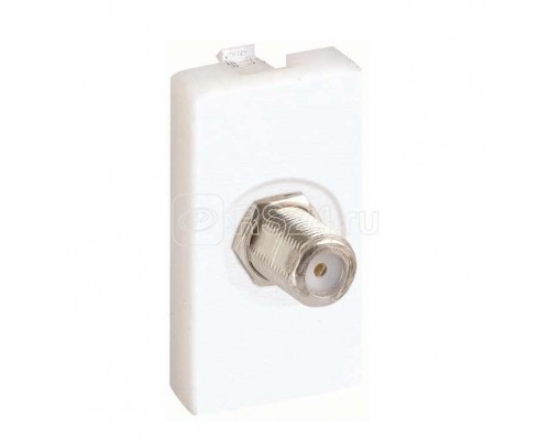 Плата с разъемом SAT мама пайка 22.5х45мм алюм. Simon Connect K102C-8