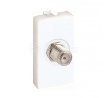 Плата с разъемом SAT мама пайка 22.5х45мм бел. Simon Connect K102C-9