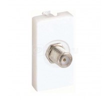 Плата с разъемом SAT мама пайка 22.5х45мм графит Simon Connect K102C-14