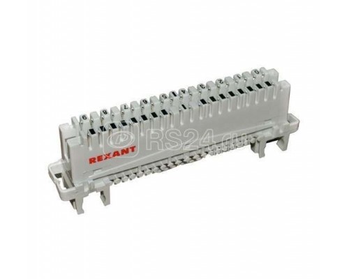 Плинт размыкаемый 10 pin 0-9 на 10 пар FD-6075 REXANT 04-0102