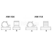 Площадка HW-10AC самокл. для каб. с рег. заж. 21.5х17мм d9-13мм (уп.100шт) Hyperline 16968