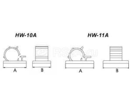 Площадка HW-10AC самокл. для каб. с рег. заж. 21.5х17мм d9-13мм (уп.100шт) Hyperline 16968