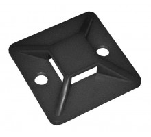 Площадка самокл. 40х40 под хомуты черн. (уп.20шт) ИЭК UHP31-40-020