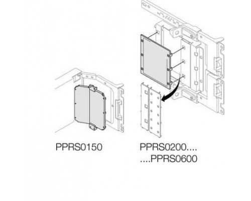 Покрытие резиновое на бок. перег. H=450мм ABB 1STQ008588A0000