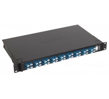 Полка оптическая укомп. поворотная 19дюйм 1U 36 LC одномодовых дуплексных коннектора для 72 волокон Leg 032173