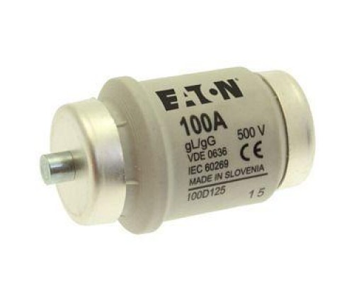 Предохранитель-D IV 100А T GL/GG 500В AC EATON 100D125