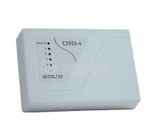 Прибор С2000-4 ПКП приемно-контрольный (4 ШС 2 рел. выхода; вход touch memory внутренний буфер 255 событий интерфейс RS-485) Болид 004119