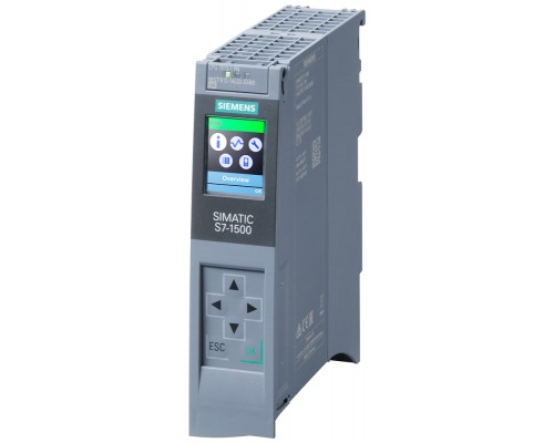 Процессор SIMATIC S7-1500 CPU 1513-1 PN рабочая память 300кБ для программы и 1.5МБ для данных 1 интерфейс - PROFINET IRT с 2х-портовым коммутатором 40нс на битовую операцию (необходима карта памяти SIM) Siemens 6ES75131AL020AB0