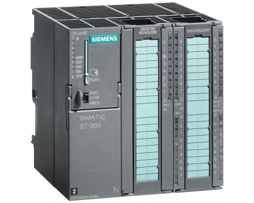 Процессор ЦПУ CPU SIMATIC S7-300 313C с интерфейсом MPI 24DI/16DO 4AI 2AO 1PT100 Siemens 6ES73135BG040AB0