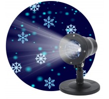 Проектор LED Снежинки мультирежим холодный свет 220В IP44 ENIOP-04 ЭРА Б0041645