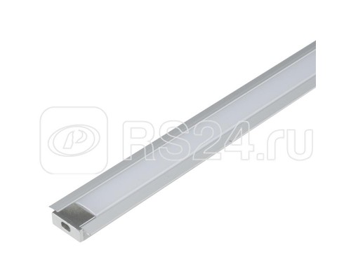 Профиль врезной UFE-K01 SILVER/FROZEN 200 POLYBAG алюм. мат. рассеив. 200см в компл. 2 заглушки Uniel UL-00005026