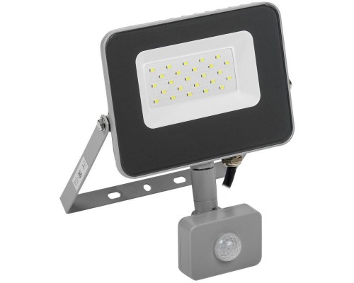 Прожектор СДО 07-20Д LED 20Вт IP44 6500К с датчиком движ. сер. ИЭК LPDO702-20-K03