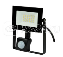 Прожектор светодиодный ULF-F62-30W/6500K SENSOR IP54 200-240В BLACK с датчиком движения и освещенности 6500К черн.Uniel UL-00007125