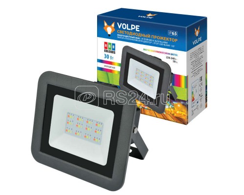 Прожектор светодиодный ULF-Q511 30W/RGB IP65 220-240В BLACK мультиколор корпус черн. Volpe UL-00002562