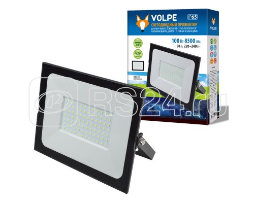Прожектор светодиодный ULF-Q513 100W/6500K IP65 220-240В BLACK корпус черн. Volpe UL-00004344