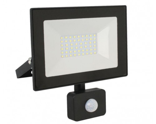 Прожектор светодиодный с датчиком LFL-3002S C02 30Вт 230В 6500К черн. Ultraflash 13330