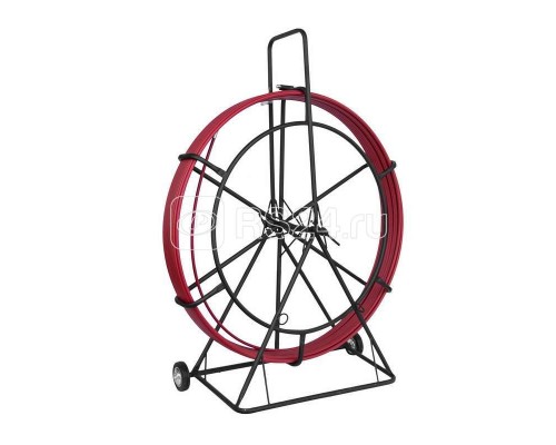 Протяжка кабельная (УЗК в тележке) 100м стеклопруток d=11.0мм красн. Rexant 47-1110