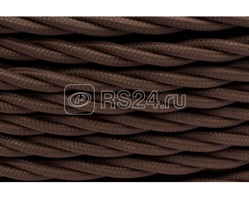 Провод ретро 2х1.5 мат. корич. (уп.150м). Bironi B1-424-72-150