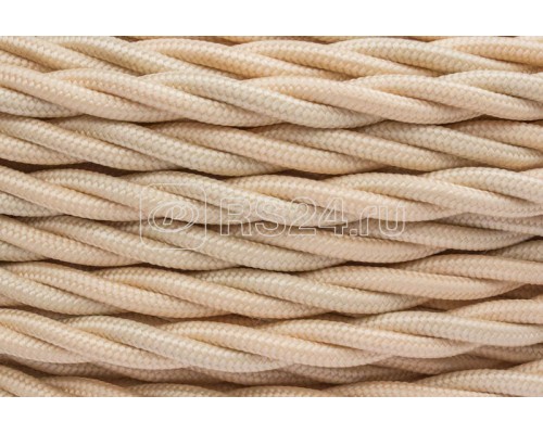 Провод ретро 2х1.5 мат. зол. песочн. (уп.150м) Bironi B1-424-719-150