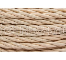 Провод ретро 2х2.5 мат. зол. песочн. (уп.150м) Bironi B1-425-719-150