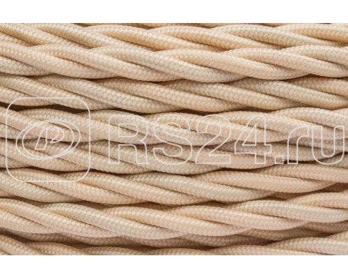 Провод ретро 2х2.5 мат. зол. песочн. (уп.150м) Bironi B1-425-719-150