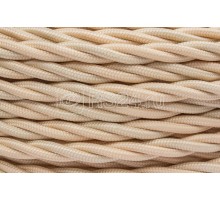 Провод ретро 3х2.5 мат. зол. песочн. (уп.150м) Bironi B1-435-719-150