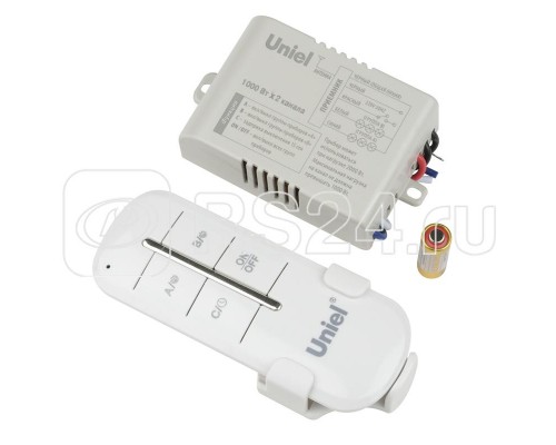 Пульт UCH-P005-G2-1000W-30M для управления светом 2 каналах1000Вт Uniel UL-00003633