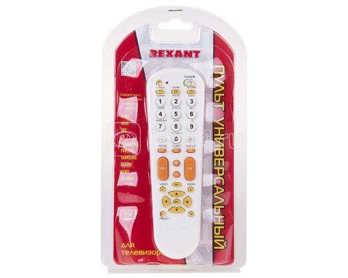 Пульт универсальный для телевизора RX-951 Rexant 38-0001