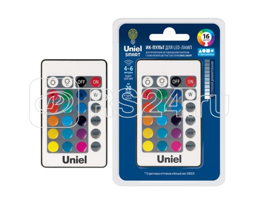 Пульт управления лампой RGB серии «SMART» UCH-S210 BLACK c ИК сенсором черн. Uniel UL-00006531