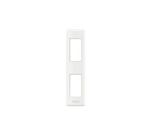 Рамка 1+1-м LivingLight верт. бел. Leg BTC LND4812BI