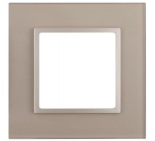 Рамка 1-м 14-5101-04 стекло Elegance шампань+шампань ЭРА Б0034473