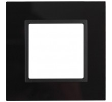 Рамка 1-м 14-5101-05 стекло Elegance черный+антрацит ЭРА Б0034474