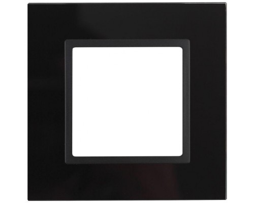 Рамка 1-м 14-5101-05 стекло Elegance черный+антрацит ЭРА Б0034474