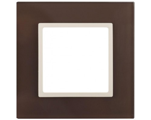Рамка 1-м 14-5101-31 стекло Elegance серый+антрацит ЭРА Б0034485
