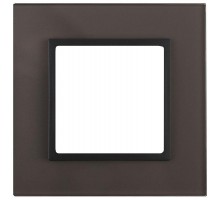 Рамка 1-м 14-5101-32 стекло Elegance розовый+бел. ЭРА Б0034486