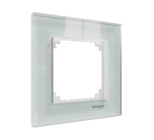 Рамка 1-м MERTEN M-Elegance стеклянная бел. кристалл SM SchE MTN4010-3220