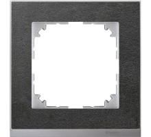Рамка 1-м M-Pure Decor сланец/алюм. SchE MTN4010-3669