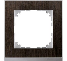 Рамка 1-м M-Pure Decor венге/алюм. SchE MTN4010-3671