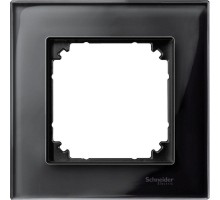 Рамка 1-м Merten стекло черн. оникс SchE MTN404103