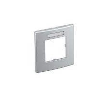 Рамка 1-м Modul45 84х84мм верт. с полем для маркировки AR45-BSF1 AL серебр. OBO 6119340
